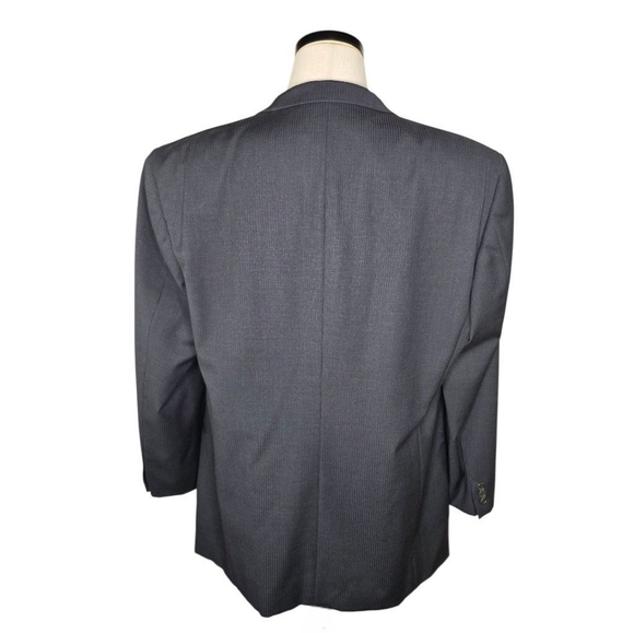 Armani Collezioni Wool Blazer 44R Gray Pinstripe Saks Fifth Ave Made in Italy - Picture 3 of 11